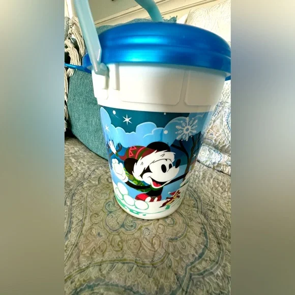 Disney Parks 2018 Holiday Souvenir Popcorn Bucket - Picture 1 of 7